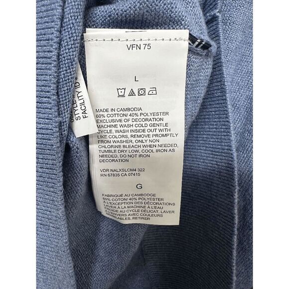 Nautica Men's Navtech Performance Classic-Fit Soft V-Neck Sweater - Grey L - Picture 4 of 5